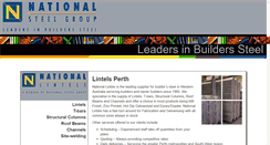 Desktop Screenshot of nationalsteel.com.au